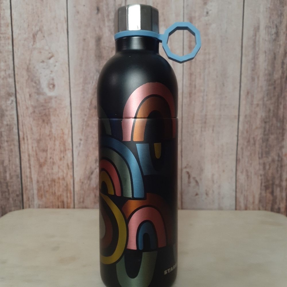 STARBUCKS Black Rainbown Stainless Bottle RARR